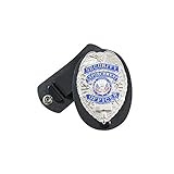 Rothco Leather Clip-On Badge Holder/Swivel Snap