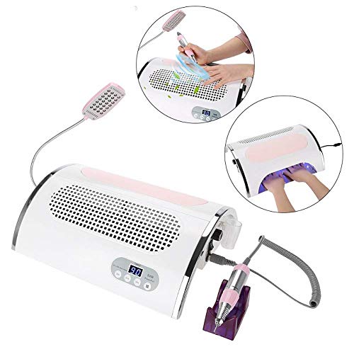 4 IN 1 Multi-functional Electric Nail Drill Machine, 54W UV LED Nail Dryer Lamp Nail Gel Polish Art Tools for Acrylic Gel Nails