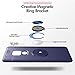 Newseego Huawei Mate 20 Case,360 Degree Adjustable Ring Stand, Frosting Thin Soft Shockproof Protective Ring Holder Metal Kickstand Fit Car Mount Cover Huawei Mate 20-Blue+Blue