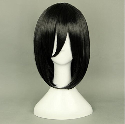 Futuetrend®2016 New Arrival Shingeki no Kyojin Attack on Titan Scouting Legion black Mikasa Ackerman Cosplay anime wig peruca