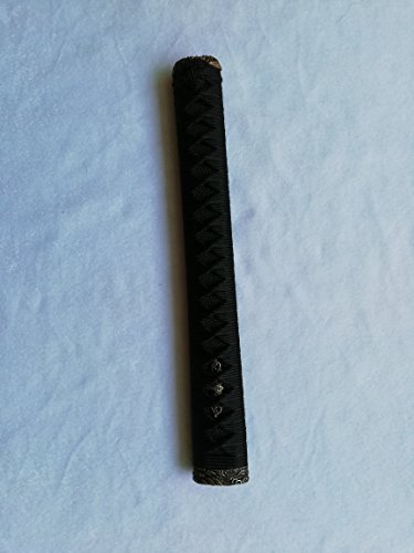 Japanese Samurai Katana Sword Handle Tsuka30cm Brass Menuki Tsuka Black to