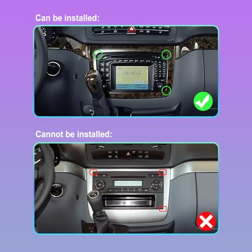Android Car Radio 4+64G for Mercedes Benz Viano 2004-2011 / Vito 2010-2015, 9 Inch IPS Touch Screen 1280 x 720, Wireless CarPlay, Android Auto, GPS, WiFi, DSP + AHD Camera