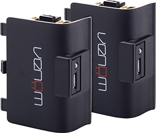 Venom High Capacity 1200mAh Rechargeable Premium Battery Twin Pack - Black (Xbox One)