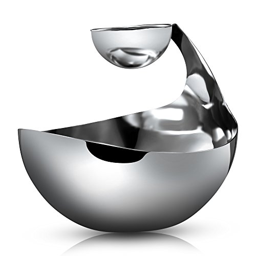 Stainless Steel Chips and Dip Bowl Entertain in Style with Small