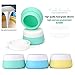 YUEAON 3 pack 30ML Silicone Travel Size Containers For Toiletries Leak Proof Cream Jars Travel Accessories