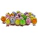 WEWILL Adorable Mini Vibrant Colors Easter Chicks - Box of 24 Party Decoration Easter Egg Bonnet Decoration Chicks 1-Inch