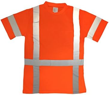 ANSI Class 3 High Visibility Reflective Safety T-Shirt … (XL, Orange)