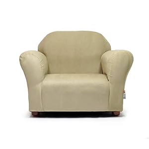 Keet Roundy Microsuede Children's Chair, Camel