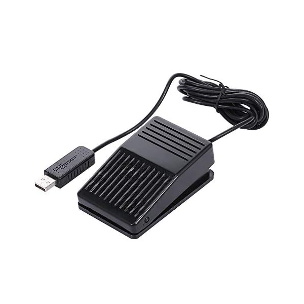KKmoon-Reset-Foot-Switch-USB-Keyboard-Pedal-Nonslip-Plastic-Action-Pedal-for-Game-ControlCNC-IndustrialProgrammable-DIY-Compatible-with-WindowsLinuxMAC KKmoon Reset Foot Switch USB Keyboard Pedal Nonslip Plastic Action Pedal for Game Control,CNC Industrial,Programmable…