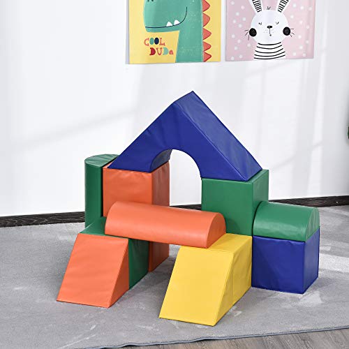 Soozier 11 Piece Soft Play Blocks Soft Foam Toy Building and Stacking