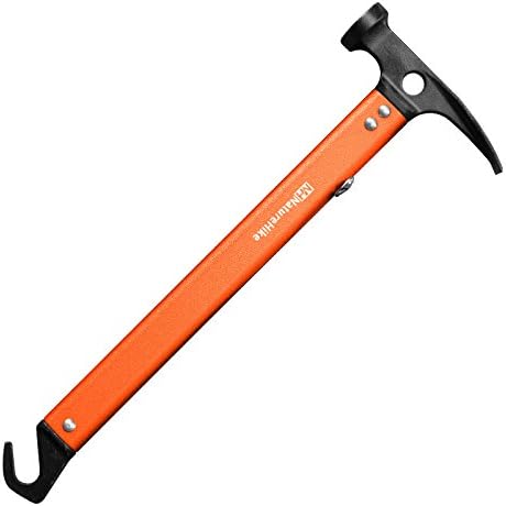 Naturehike Camping Hammer Multi-function Aluminum Outdoor Hammer Tent Stake Hammer (Orange)