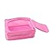 Buruis Portable Travel Shoe Bag, Lightweright Luggage Shoe Bag Organizer Pouch with Mesh Pocket - (Pink)