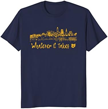 Whatever it Takes Cleveland Skyline CLE Basketball T-shirt