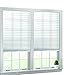 Luxr Blinds Pleated Fabric Shades with Pull Cord Operation: Easy Installation Light Filtering Blinds- White, 36