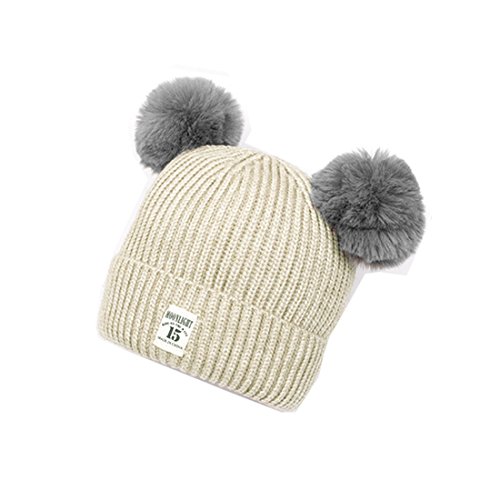 Cute Pom Pom Balls Hats Baby Boys Girls Bobble Knit Beanie Hat Plush Ball Ears Toddlers Winter Warm Double Pompom Cap Buy Online In Cayman Islands At Cayman Desertcart Com Productid