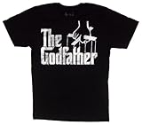 American Classics Men’s Godfather Distressed Logo T-Shirt,Black,1x, Online Clothing Store