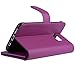 Abacus24-7 Galaxy S7 Edge Case [Mirror Wallet] with Flip Cover, Purple