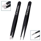 Tweezers Set of OscenLife - Professional Stainless Steel of Eyebrow Plucking for Splinters,Debris,Ingrown Hair Remover