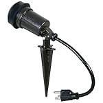 Hubbell-Bell SL101B Weatherproof Traditional/Cfl Uses Par 38 Bulb 150-watt Max Portable Spike Light, Bronze