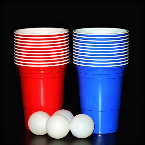 ROKTONG Party Cups，Disposable Cups，Cappuccino Cups， Party Party Color Beer Game Cup 20, A
