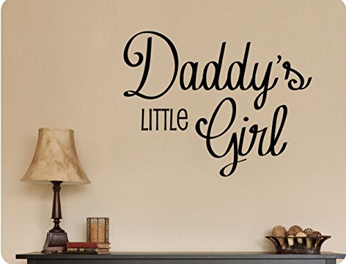 24"x18" Daddy's Little Girl Sweet Children New Born Nursery Wall Decal Sticker Art Mural Home Dcor Quote