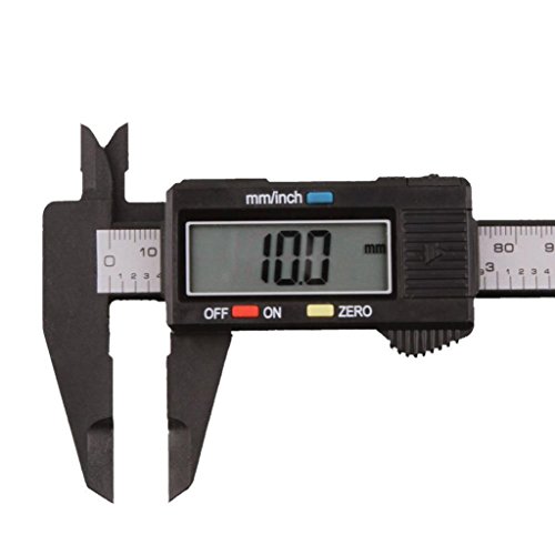 150mm/6inch LCD Digital Caliper, Bolayu Electronic Carbon Fiber Vernier Caliper Micrometer