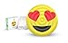 Floatie Kings: Heart Eyes Emoji Pool Float - Giant Premium Inflatable Raft