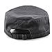 The Hat Depot Cadet Military Army Baseball Cap Tie Dye & Washed Cotton Basic & Distressed Cadet Brushed Cotton Cap (1. Basic - Charcoal)