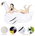 MarlJohns Giant Rideable Swan Inflatable Float Toy - Floatie Ride On Rideable Blow Up Summer Fun Pool Toy Lounger Floatie Raft for Kids & Adults - 76