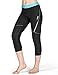 LAMEDA Women's Capri Leggings Compression Tights Gel Padded
