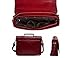 ECOSUSI Women Vintage PU Leather Laptop Bag Briefcase Crossbody Messenger Bags Satchel Purse, Red