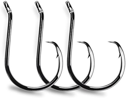 Octupus Hooks Circle Sharp Jig Fishing Hooks for Freshwater Saltwater 30 packs