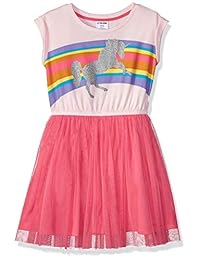 Marca   - Vestido de tutú de punto de mangas cortas para niñas pequeñas y niños de Zebra manchada