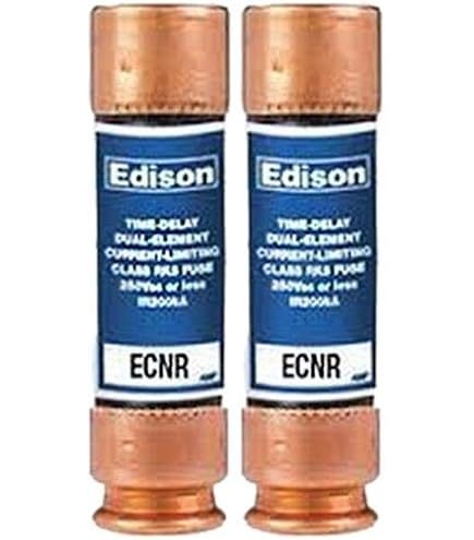 2 Pack) ECNR25 - Edison Time Delay Fuse - 25 Amp 250V - RK5