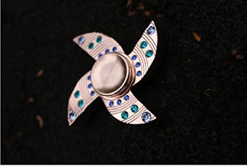 Fingertips Metal Rhinestore Metal Hand spinner EDC ADHD Focus Anxiety Stress Relief Boredom Killing Time Toys