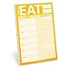 Knock Knock What to Eat Pad Meal Planning Pad, 6 x 9-inches (Yellow) by 