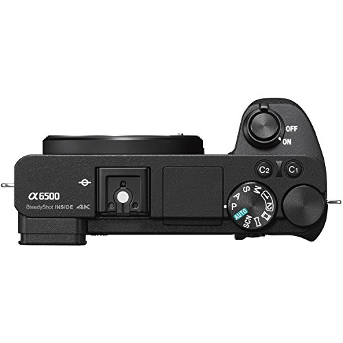 Sony-ILCE-6500-a6500-4K-Mirrorless-Camera-Body-50mm-E-Mount-Lens-64GB-Memory-Card-Large-Gadget-Camera-Bag-PaintShop-Pro-Slave-Flash-Remote-Microfiber-Cloth-Lens-Cleaning-Pen-More