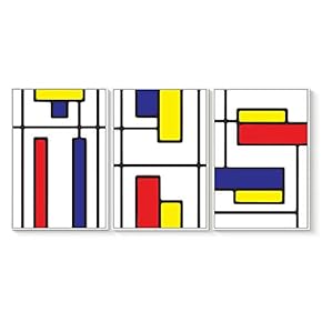 3 Piece Framed Canvas Wall Art for Living Room, Bedroom Dutch Color Theme Canvas Prints for Home Decoration Ready to Hang - 16"x24"x3 Panels