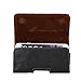 Tading iPhone SE Case, Premium Leather Belt Clip Holster Pouch with Belt Loop for Apple iPhone SE 5S 5 5C Phone with Slim Case (Not Fit Heavy Duty Otterbox Defender Commuter Case) Horizontal/Black