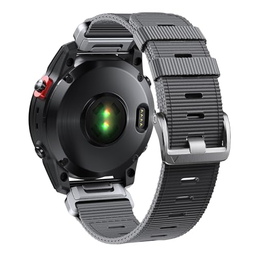 EKINGEEK Quickfit 26mm Armband für Fenix 6X/6X Pro/7X/7X Pro/8 51mm, Extrem robustes Nylon armband für Garmin Epix Pro Gen 2 51mm/Fenix 5X Plus/Fenix 