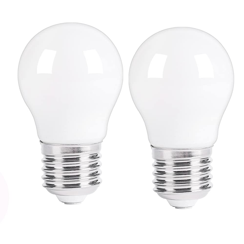 Photo 1 of LED Appliance Light Bulb for Refrigerator Fridge Over Microwave Hood Stove Replacement A15 40W Incandescent Bulb E26 Medium Base 120V 5W 500lm Soft White Non dimmable Warm White 3000K Pack of 2