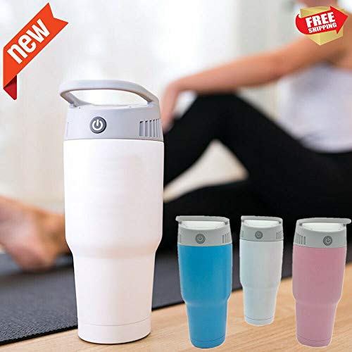 AMILIEe Personal Cooling & Heating System, 2 in 1Mini Portable Evaporative Air Cooler Fan Handheld Air Conditioner Electric Heater with Air Tube (Black, 1)