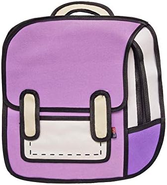 Highplus Fashion Creative Women 2D Drawing Backpack 3D Jump Style Cartoon School Bag