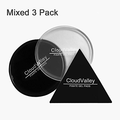Premium Fixate Cell Phone Pads by CloudValley, Sticky Anti-Slip GEL Mat [3 PACK-Black&Clear] - can Stick to iPhone, Glass, Whiteboards, Metal, Kitchen Cabinets or Tile, Car and many more - Thumbnail 6