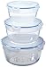 Lock & Lock Set of 3 Food Storage containers, 3 Piece Set, Clear