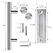 Orgerphy 12 Inch Stainless Barn Door Handle Set | Stainless Round Heavy Duty Solid 304 Gate Pull Handle | for Barn Door Gates Garages Sheds