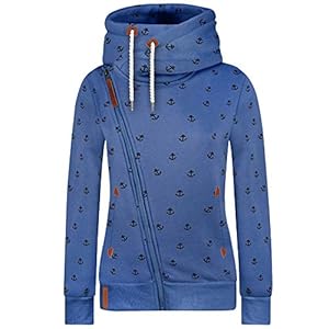 Newbestyle Vicky Zip Hoody, sweatvest voor dames, met ritssluiting, twee zakken, capuchon met trekkoord