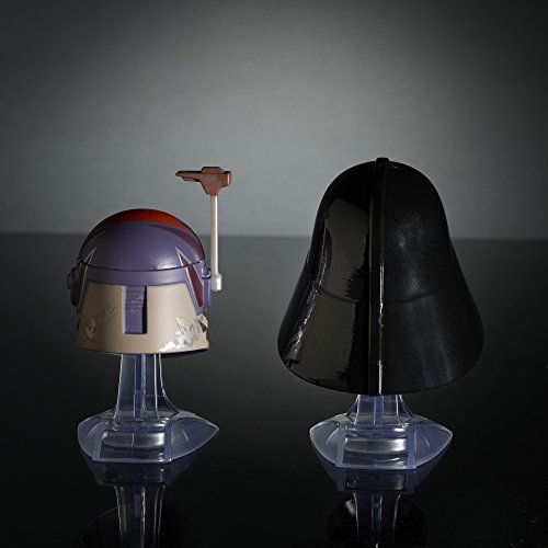 Star Wars Black Series Titanium Series Sabine Wren and Darth Vader Helmets
