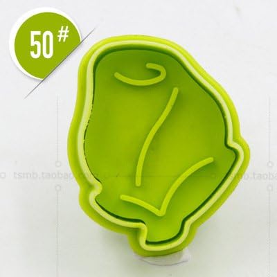 Pie Quiche Baking 3D Stereo Diy Press Plastic Cookie Mold Press Mold Sugar Chololate Bake Tool, 6PCS/SET,Rose
