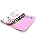 Orbic Slim Case,Universal Wallet Clutch Bag Carrying Flip Leather Smartphone Case with Card Slots for Orbic Slim 5.0 Inch-Rose Flowers Floral Style
